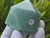 Green Aventurine Carved Geometric Icosahedron, Large (60 to 70 mm) "stone of opportunity" Decorative