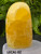 Lemon Calcite Freeform Large (80-95 mm) Polished Natural, Decorative, Collectible Specimen