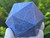 Blue Aventurine Carved Geometric Icosahedron, Large (275+ gm; 70 mm) "Stone of Inner Strength" Decorative Collectible Healing