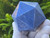 Blue Aventurine Carved Geometric Icosahedron, Large (170+ gm; 58+ mm) "Stone of Inner Strength" Decorative Collectible Healing