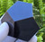 Black Obsidian Carved Geometric Dodecahedron (280+ gm, 70+ mm), 12 Faces, Large Decorative Collectible