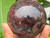 Garnet Crystal Sphere (65mm 570 gm) Natural Polished Deep Red and Yellow Decorative Collectible Gemstone, Madagascar