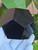 Black Obsidian Carved Geometric Dodecahedron (508+ gm,85+ mm), 12 Faces, Large Decorative Collectible
