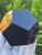 Black Obsidian Carved Geometric Dodecahedron (50mm), 12 Faces, Large Decorative Collectible