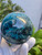 Blue Apatite Sphere (65+mm 420+gm) Rare Polished Madagascar Luxury Home Accent Healing Crystal