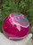 Pink Banded Agate Sphere Large (3.5 in 2 lb) dyed From Brazil Decorative Home Accent Healing Crystal