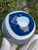 Blue Banded Agate Crystal Sphere Large (3.5 in 2 lb) Brazil Dyed Decorative Home Accent Healing Crystal