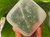 Selenite Polished Crystal Big ( 85mm 975 gm) Cube Stand "Stone of light" Satin Spar With See Through Fiber-Optic Effect Collectable Decorative Healing Crystal