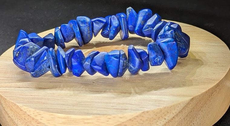 Lapis Lazuli Nuggets Bracelet  from from UV reactive  Premium Tumbled Polished Gemstones
