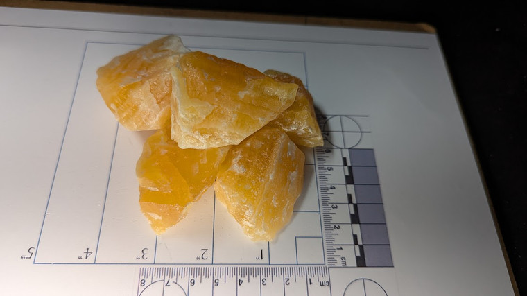 Orange Calcite Raw Rough Natural Crystals