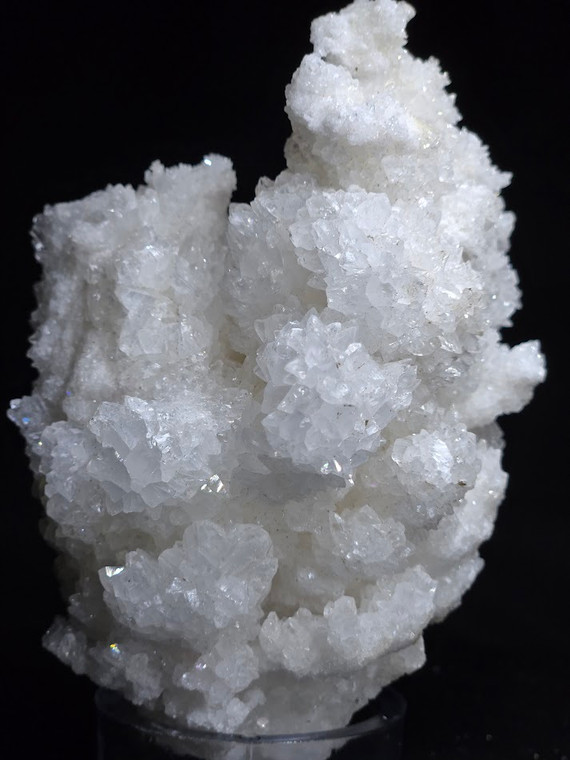 White Aragonite Sparkling White Cave Calcite Carbonate Mineral Specimen from Mexico-Healing Crystal