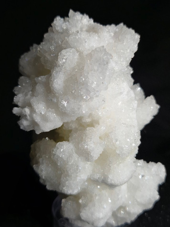 White Aragonite Sparkling White Cave Calcite Carbonate Mineral Specimen from Mexico-Healing Crystal ARG02