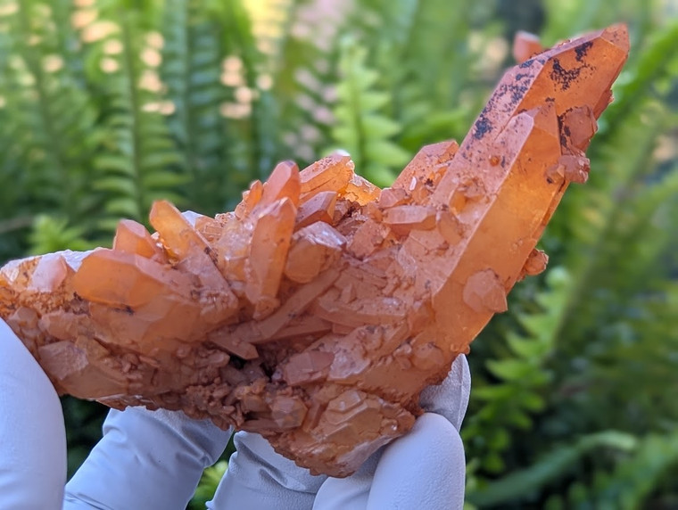 Tangerine Quartz Specimen Natural Crystals Cluster (TN22)