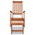 Patio Deck Chair with Footrest Solid Acacia Wood