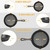 3Pcs Pre-Seasoned Cast Iron Skillet Set 6/8/10in Non-Stick Oven Safe Cookware Heat-Resistant Frying Pan