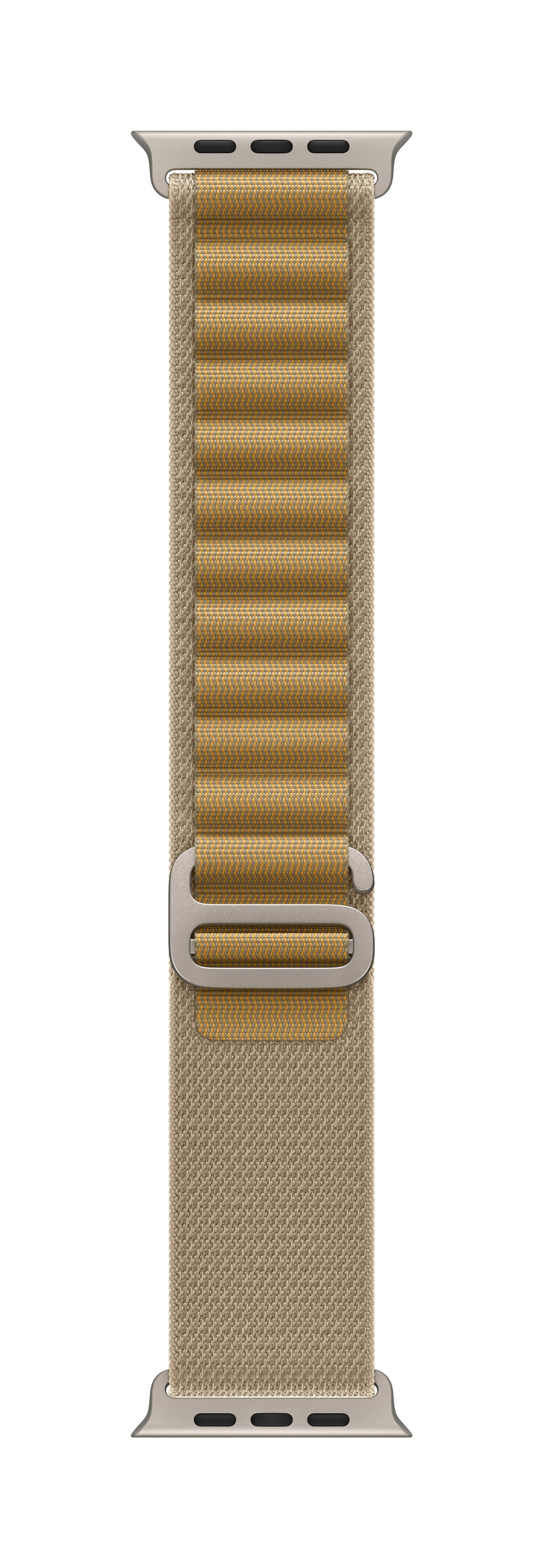 49mm Tan Alpine Loop - Small - Natural Titanium Finish