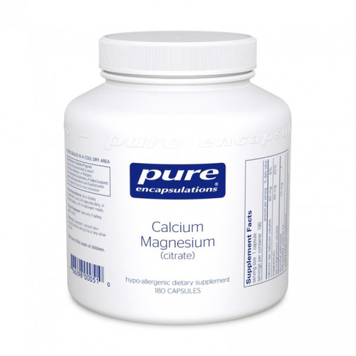 Calcium Magnesium citrate by Pure Encapsulations 180 capsules