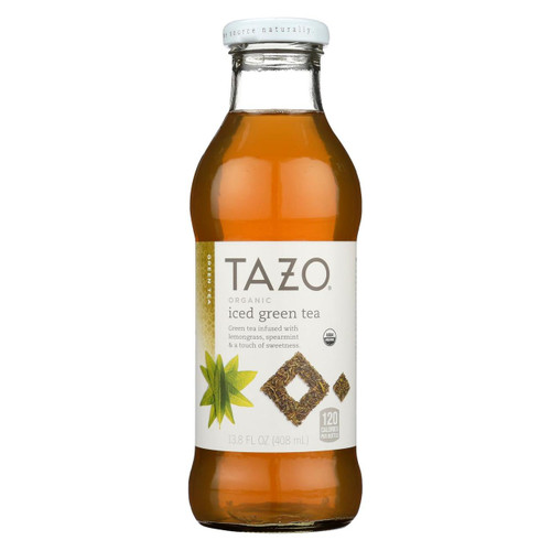 Tazo Tea Organic Bottled Iced Tea - Green Tea - Case Of 12 - 13.8 Fl Oz