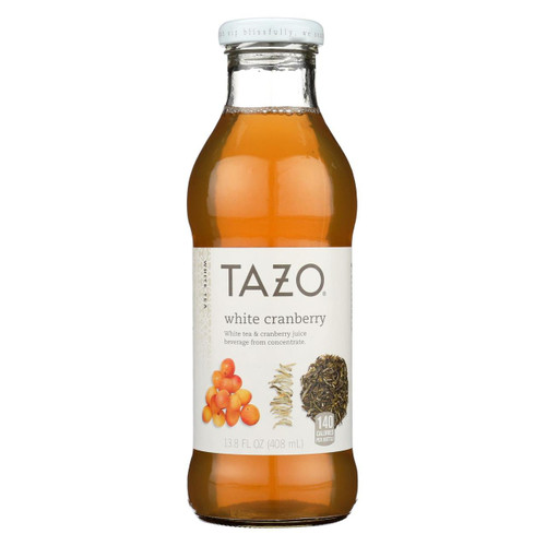 Tazo Tea Iced White Tea - White Cranberry - Case Of 12 - 13.8 Fl Oz