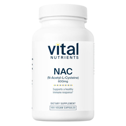 NAC (N-Acetyl-l-Cysteine) 600mg by Vital Nutrients 100 capsules