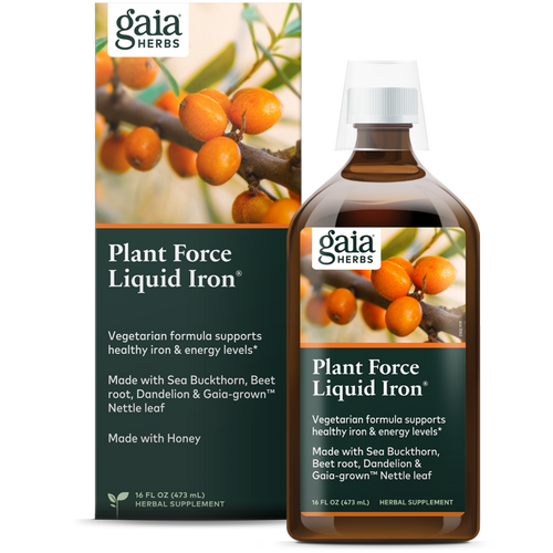 PlantForce Liquid Iron by Gaia Herbs 16 oz