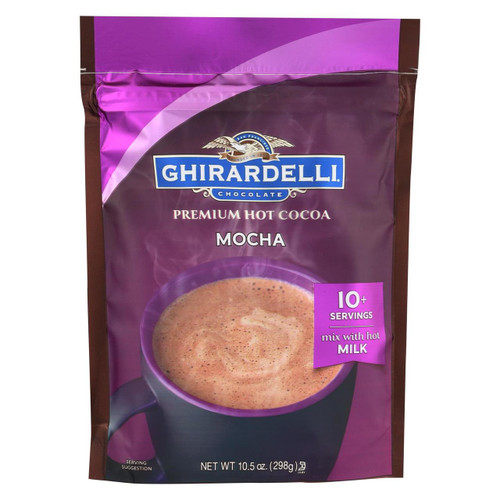 Ghirardelli Hot Cocoa - Premium - Chocolate Mocha - 10.5 Oz - Case Of 6