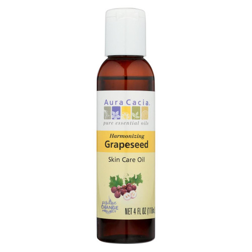 Aura Cacia Natural Skin Care Oil Grapeseed - 4 Fl Oz