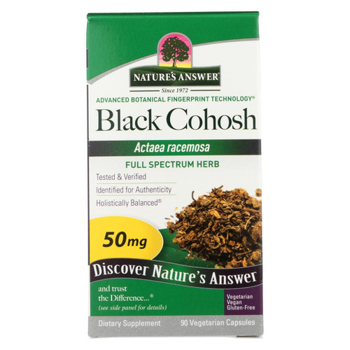 Nature's Answer Black Cohosh Root - 90 Caps