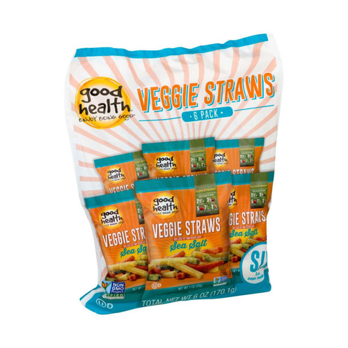 Good Health Veggie Straws - Sea Salt - Case Of 8 - 1 Oz. - 1845577