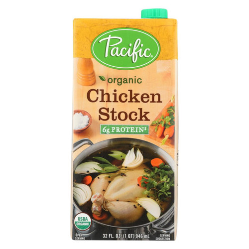 Pacific Natural Foods Simply Stock - Chicken - Case Of 12 - 32 Fl Oz. - 1831353