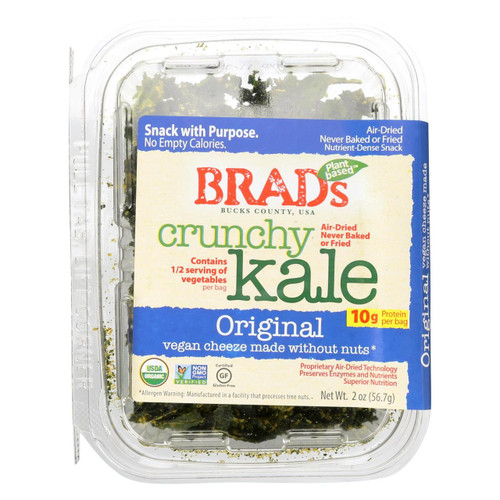 Brad's Plant Based - Crunchy Kale - Original - Case Of 12 - 2 Oz. - 2282267