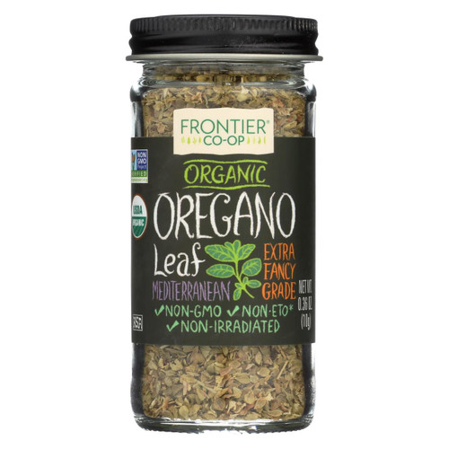 Frontier Herb Oregano Leaf - Organic - Flakes - Cut And Sifted - Fancy Grade - .36 Oz