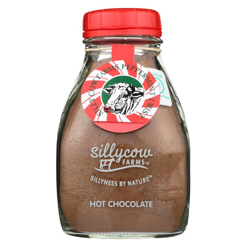 Silly Cow Farms Hot Chocolate - Peppermint Twist - Case Of 6 - 16.9 Oz.