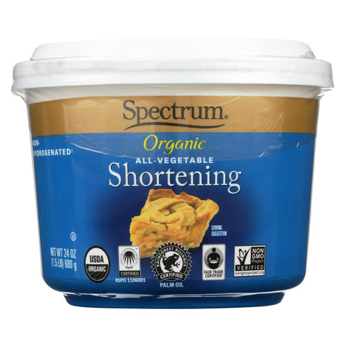 Spectrum Naturals Organic Shortening - Case Of 12 - 24 Oz.