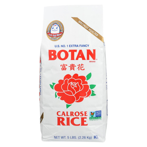 Botan Rice - Rice - Calrose - Case Of 8 - 5 Lb.