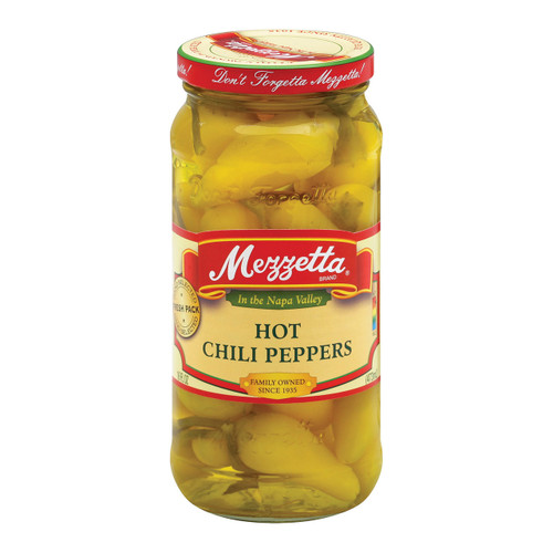 Mezzetta Hot Chili Peppers - Case Of 6 - 16 Oz.