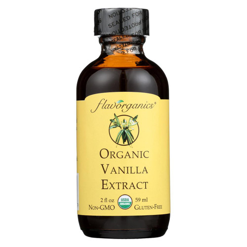 Flavorganics Extract - Organic - Vanilla - 2 Oz - Case Of 12
