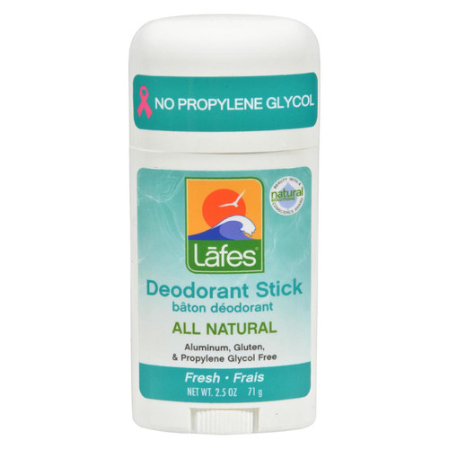 Lafe's Natural And Organic Deodorant Stick Fresh - 2.5 Oz