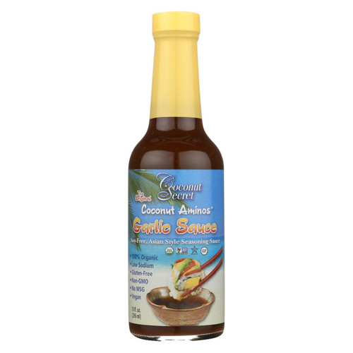 Coconut Secret - Coconut Aminos Garlic Sauce - Case Of 12 - 10 Fl Oz.