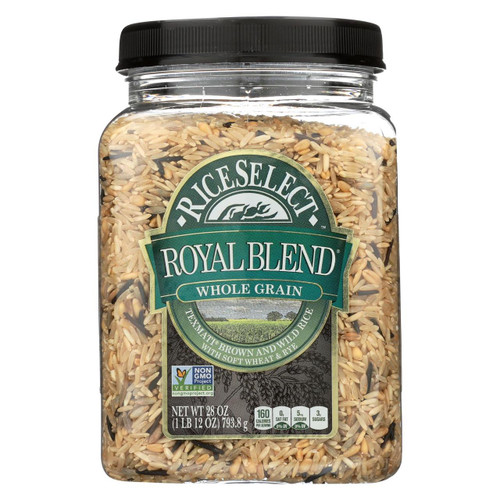 Rice Select Royal Blend Rice - Whole Grain And Brown - Case Of 4 - 28 Oz.