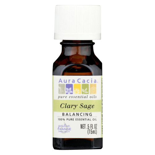 Aura Cacia Essential Oil Clary Sage - 0.5 Fl Oz