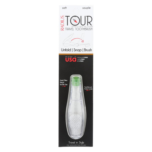 Radius - Toothbrush - Tour Travel - Soft - 6 Count