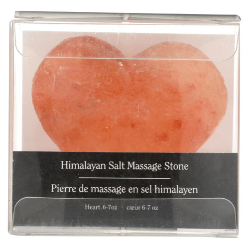 Evolution Salt Crystal Salt Stone - Massage Cleansing - Heart - 6 Oz