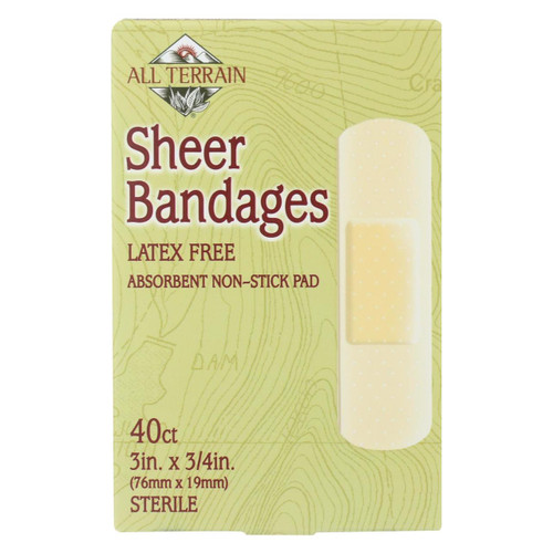 All Terrain - Bandages - Sheer - 3/4 In X 3 In - 40 Ct