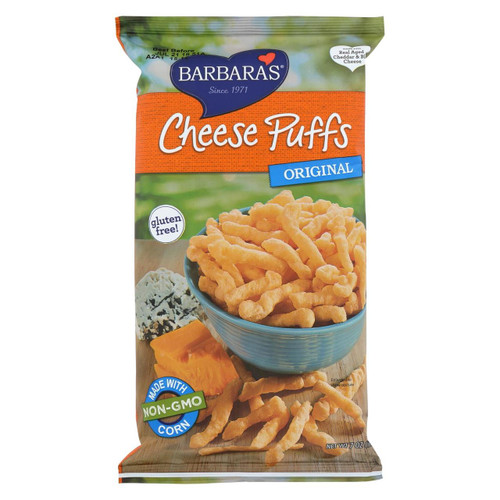 Barbara's Bakery - Baked Cheese Puffs - Original - Case Of 12 - 7 Oz.
