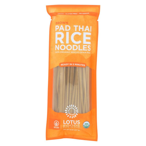 Lotus Foods Noodles - Organic - Brown Rice Pad Thai - Case Of 8 - 8 Oz