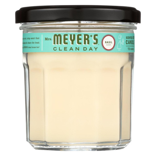 Mrs. Meyer's Clean Day - Soy Candle - Basil - 7.2 Oz - Case Of 6