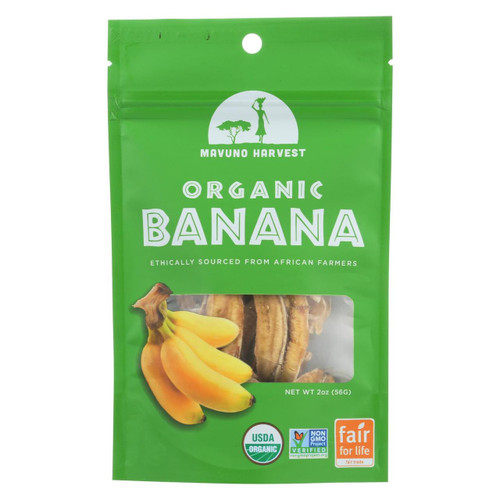 Mavuno Harvest Organic Gluten - Free Dried Banana - Case Of 6 - 2 Oz.