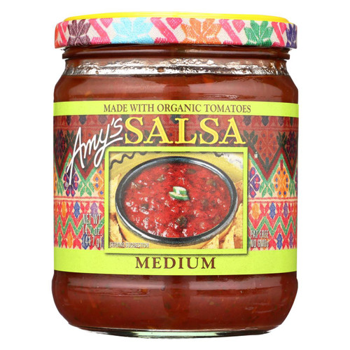 Amy's - Medium Salsa - Made With Organic Ingredients - Case Of 6 - 14.7 Oz