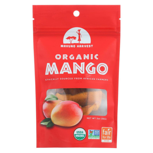 Mavuno Harvest Gluten - Free Dried Mango - Case Of 6 - 2 Oz.